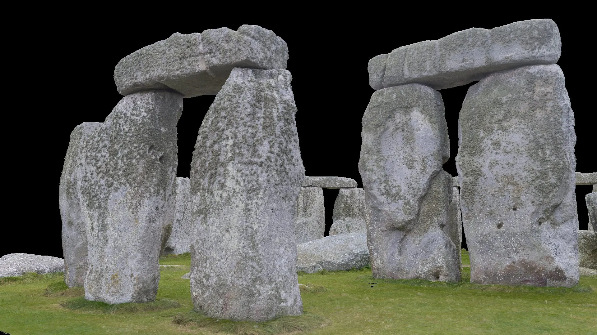 A preview of Stonehenge in 3D-software.