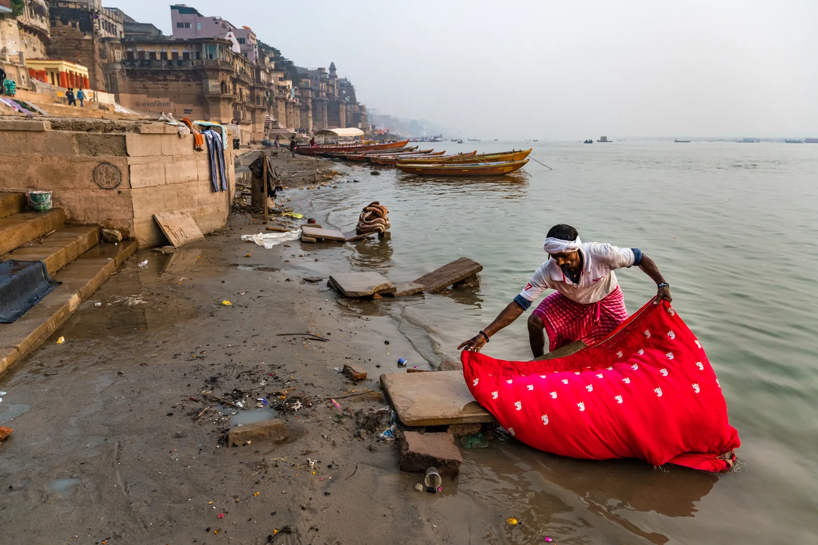 From the Plastic; Sea to Source expedition along the river Ganges in India in 2019.