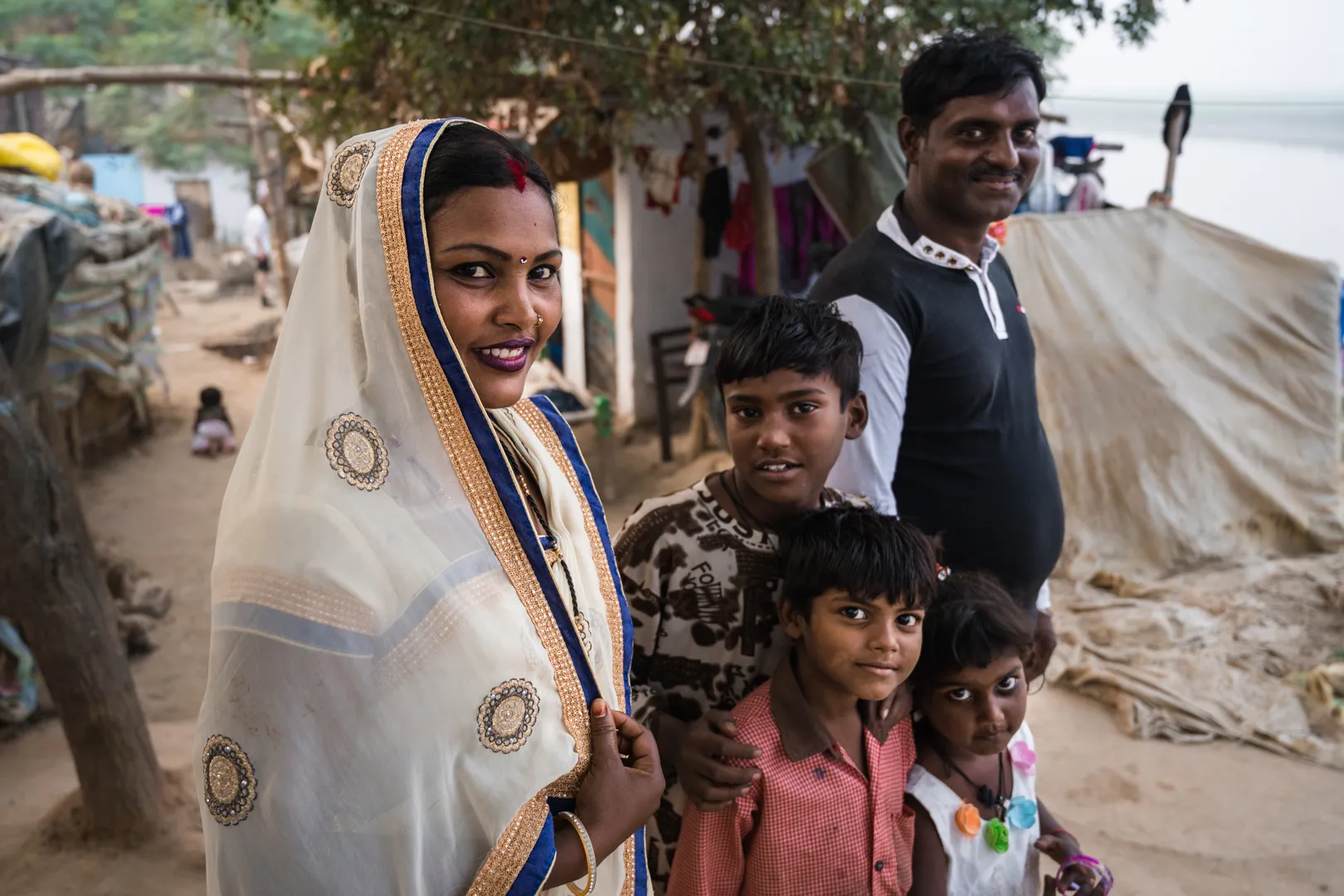 Poonam and her family are deeply affected by plastic in the Ganges.