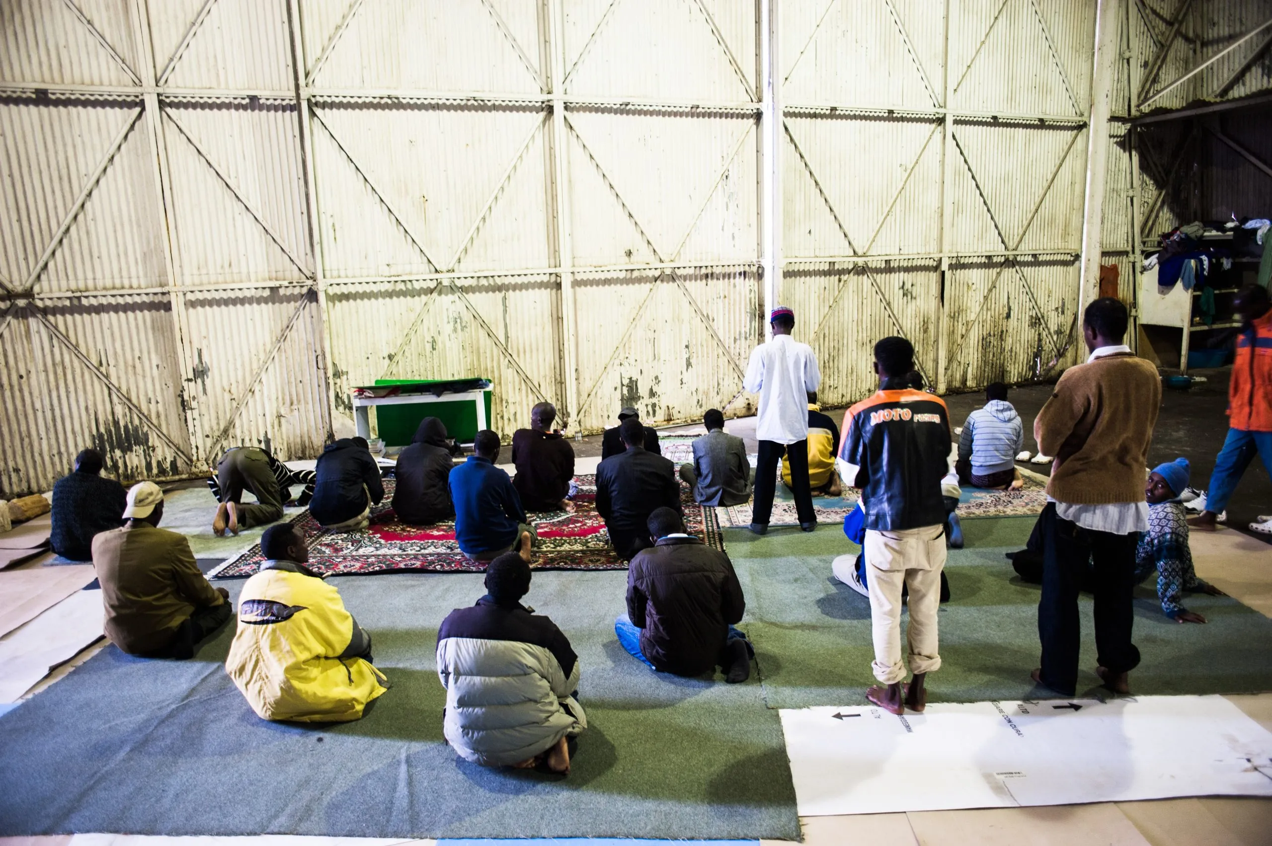 African migrants stranded inside an aging detention facility in Malta, at the border of Europe.